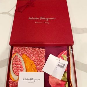 Salvatore Ferragamo 100% Silk Scarf